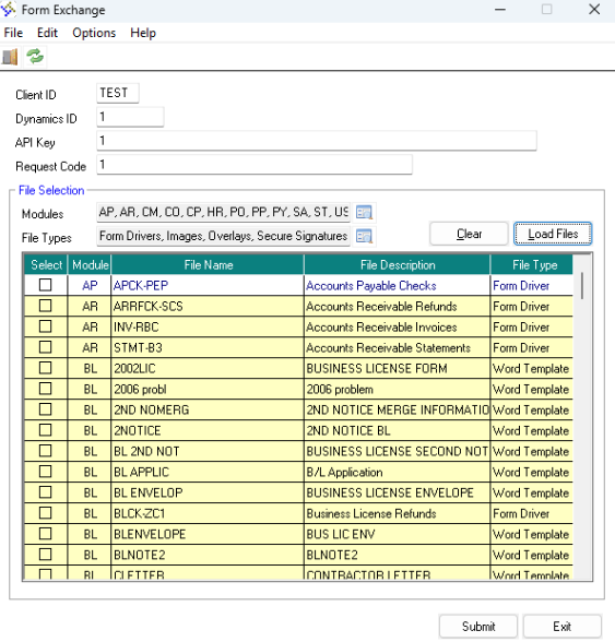 ERP Pro v9 Forms Exchange
